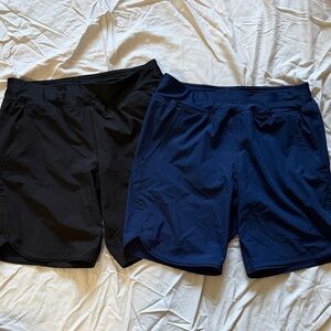 Lands' End Women's Black and Navy Active Shorts